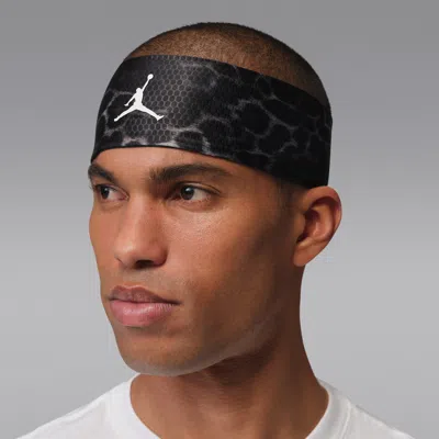 Jordan Dri-fit Printed Performance Sport Headband In Black