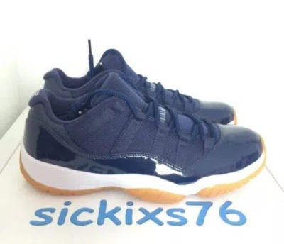 Pre-owned Jordan Ds Nike Air  11 Retro Low 'midnight Navy' Sz 10-11/eur 44-45 [528895 405] In White