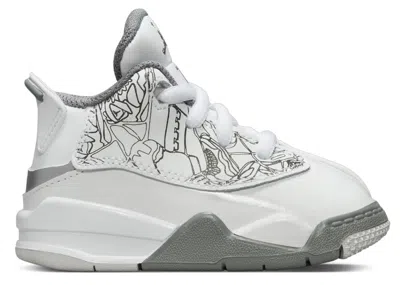 Pre-owned Jordan Dub Zero Cool Grey Sneakers In White/metallic Silver/neutral Grey
