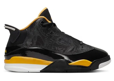 Pre-owned Jordan Dub Zero Sneakers In Black/white/taxi In Multi