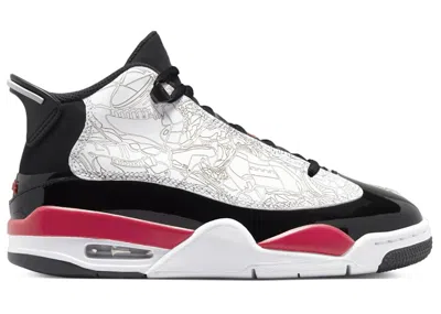 Pre-owned Jordan Dub Zero Sneakers In White/black/fire Red