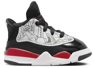 Pre-owned Jordan Dub Zero Sneakers In White/black/fire Red
