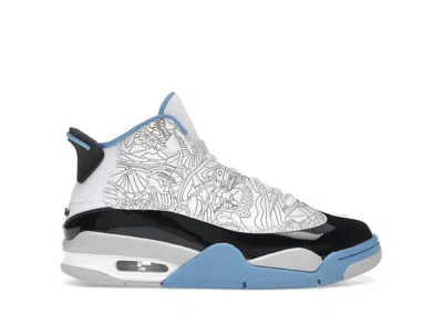 Pre-owned Jordan Dub Zero Sneakers In White/legend Blue/black In Multi