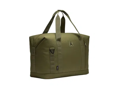 Pre-owned Jordan Duffle 35l Bag In Medium Olive