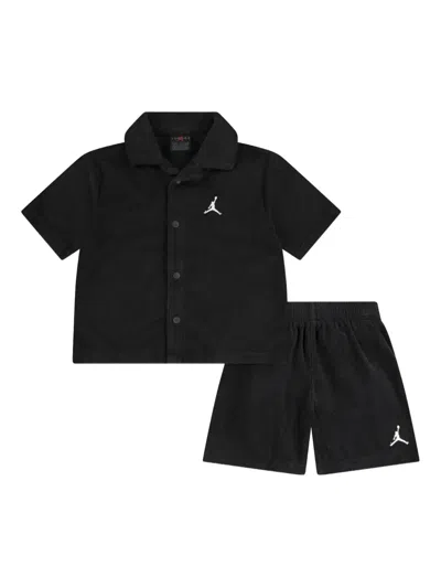 JORDAN EMBROIDERED-LOGO SHORTS SET