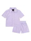 Jordan Boys   Terry Cloth Camp Set In Purple