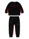 Jordan Embroidered Tracksuit Set In Black