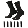 Jordan Everyday Crew Socks (6 Pairs) In Black/red/white