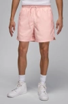 Jordan Essential Poolside Drawstring Shorts In Legend Pink/ White