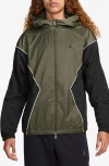 Jordan Essentials Draft Hooded Jacket In Green