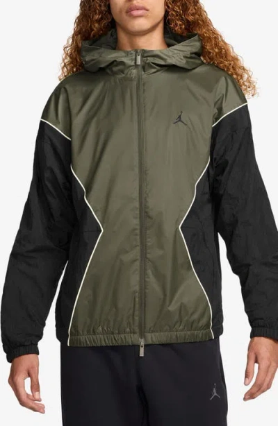 Jordan Essentials Draft Hooded Jacket In Green
