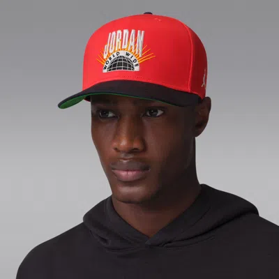 Jordan Essentials Pro Structured Flat Bill Hat In Multi