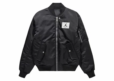 Pre-owned Jordan Essentials Statement Varsity Jacket In Black