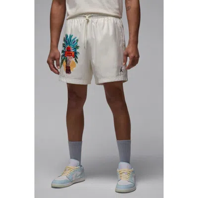 Jordan Essentials Twill Drawstring Shorts In White