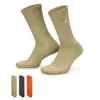Jordan Everyday Crew Socks (3 Pairs) In Neutral