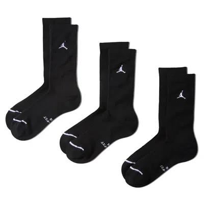 Jordan Everyday Crew Socks (3 Pairs) In Black