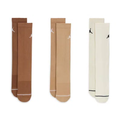 Jordan Everyday Crew Socks (3 Pairs) In Multi