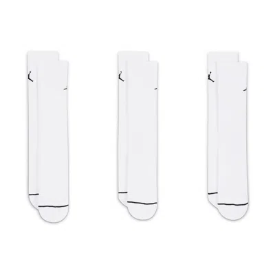 Jordan Everyday Crew Socks (3 Pairs) In White