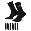 Jordan Everyday Crew Socks (6 Pairs) In Black