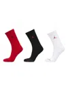 Jordan Everyday Crew Socks (pack Of Three) In Black
