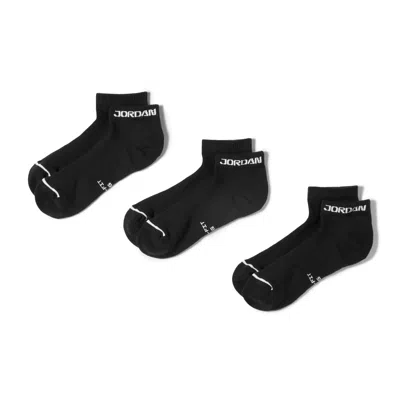 Jordan Everyday Elevated No-show Socks (3 Pairs) In Black