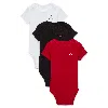 Jordan Everyday Essentials Baby Bodysuits (3-pack) In Red