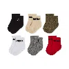 Jordan Everyday Essentials Baby /toddler Ankle Socks (6 Pairs) In Red