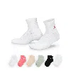 Jordan Everyday Essentials Big Kids' Ankle Socks (6 Pairs) In Green