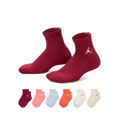 Jordan Everyday Essentials Big Kids' Ankle Socks (6 Pairs) In Multi