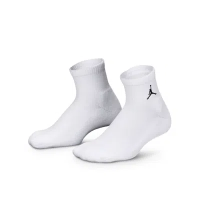 Jordan Everyday Essentials Big Kids' Ankle Socks (6 Pairs) In White