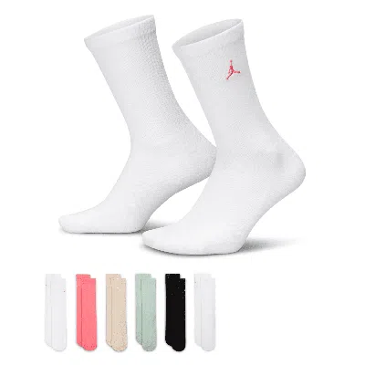 Jordan Everyday Essentials Big Kids' Crew Socks (6 Pairs) In Green
