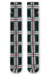 Jordan Everyday Essentials Holiday Crew Socks (1 Pair) In Black/red/green