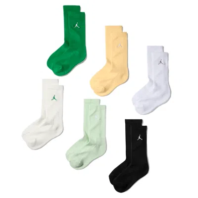 Jordan Everyday Essentials Kids' Crew Socks (6 Pairs) In Multi