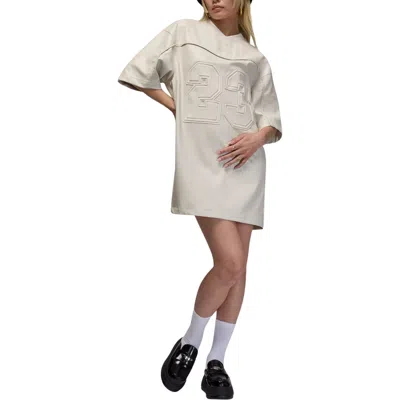 Jordan Faux Leather T-shirt Dress In White