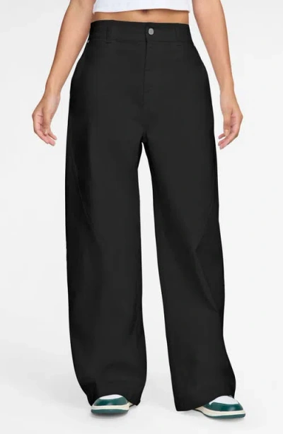 Jordan Flight '91 Wide Leg Baggy Pants In Black