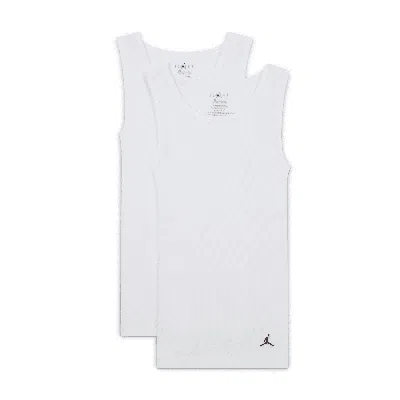 Jordan Flight Base Big Kids' Tank Top (2-pack) In White