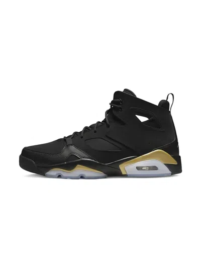 Jordan Kids' Flight Club '91 "black/metallic Gold" Sneakers