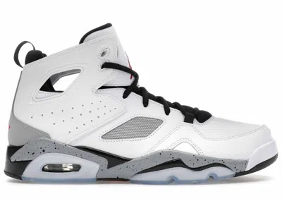 Pre-owned Jordan Flight Club 91 Cement Sneakers In White/grey/black In Multi
