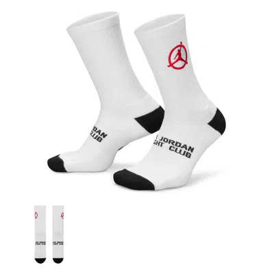 Jordan Flight Club Cushioned Crew Socks In Multi