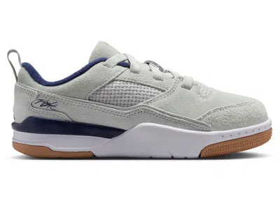 Pre-owned Jordan Flight Court Midnight Navy Sneakers In Neutral Grey/white/gum Light Brown In Multi