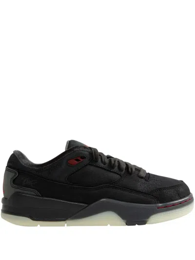 Jordan Flight Court Sneakers In Black/grey/red