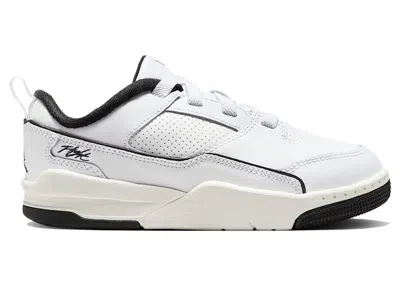 Pre-owned Jordan Flight Court Sneakers In White/sail/black