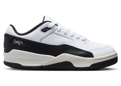 Pre-owned Jordan Flight Court Sneakers In White/sail/black In Multi