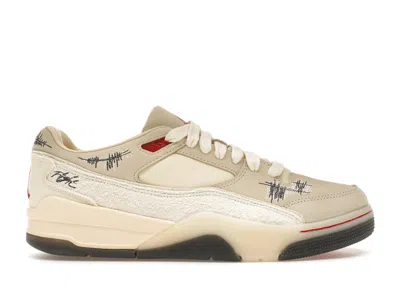 Pre-owned Jordan Flight Court Who Decides War (women's) Sneakers In Coconut Milk/black In Multi