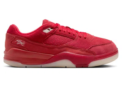 Pre-owned Jordan Flight Court (women's) Sneakers In Varsity Red/muslin/sail