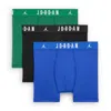 Jordan Dri-fit Big Kids' Flight Poly Boxer Briefs (3-pack) In Blue