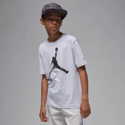Jordan Flight Essentials Big Kids' Printed T-shirt In White