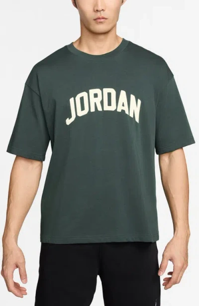 Jordan Flight Essentials Boxy Fit Graphic T-shirt In Green