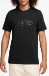 Jordan Flight Essentials Cotton Graphic T-shirt In Black/black
