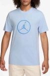 Jordan Flight Essentials Cotton Graphic T-shirt In Blue